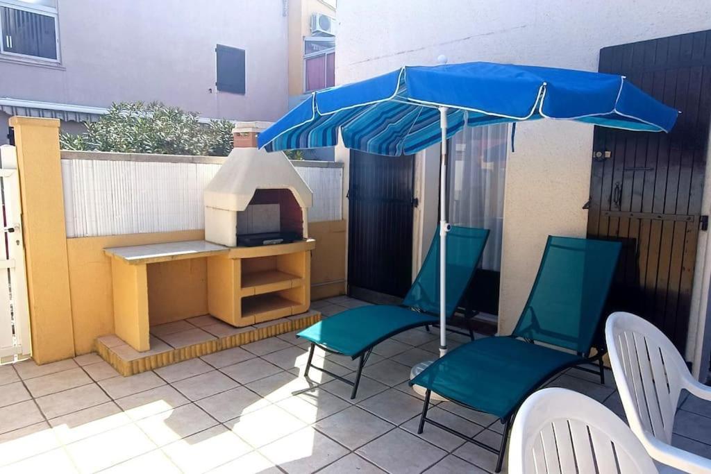2Min A Pied De La Plage Grande Terrasse เลอบาร์กาแรส ภายนอก รูปภาพ