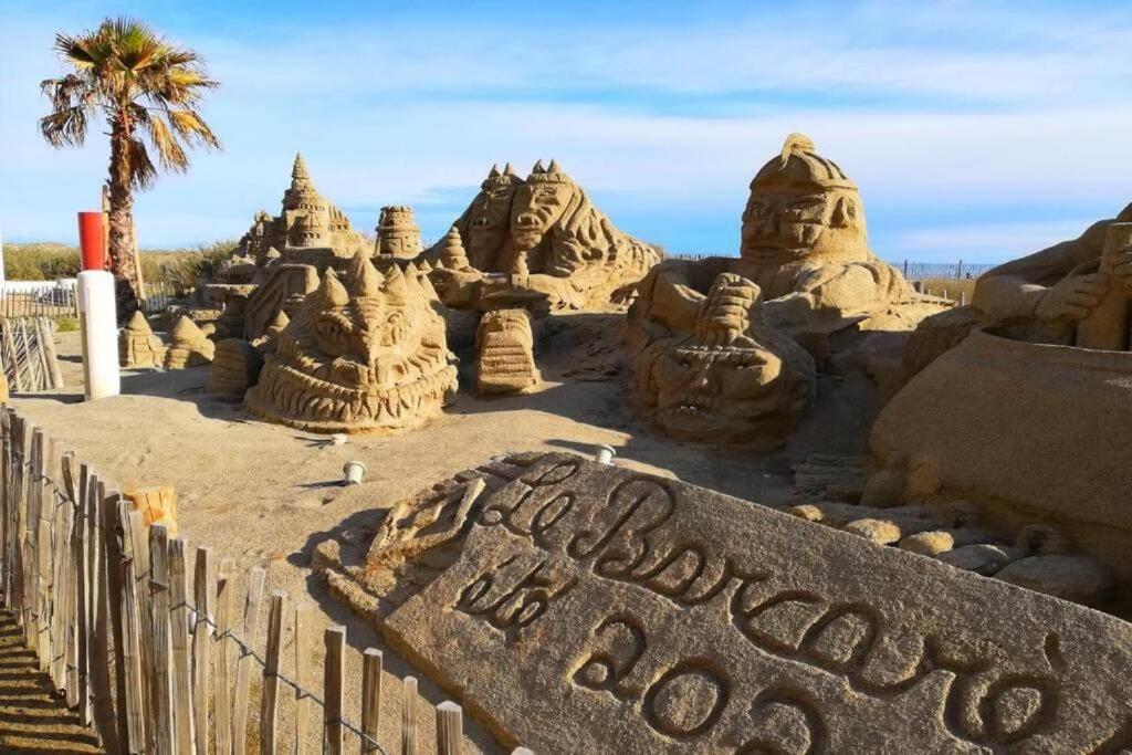 2Min A Pied De La Plage Grande Terrasse เลอบาร์กาแรส ภายนอก รูปภาพ